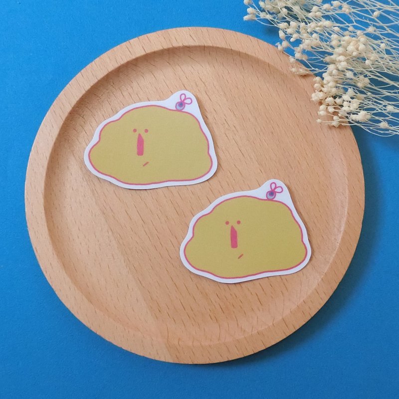 便便溶化了 / 小貼紙 - 貼紙 - 紙 橘色