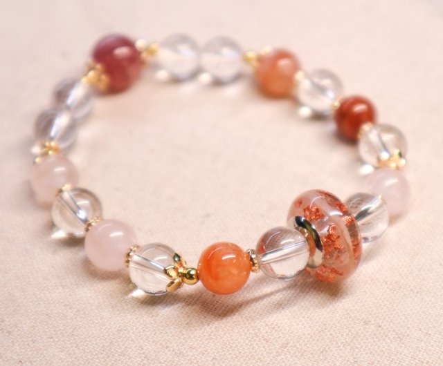 愛を思い出す】人気沸騰中！ピーチブロッサムlストロベリークォーツ