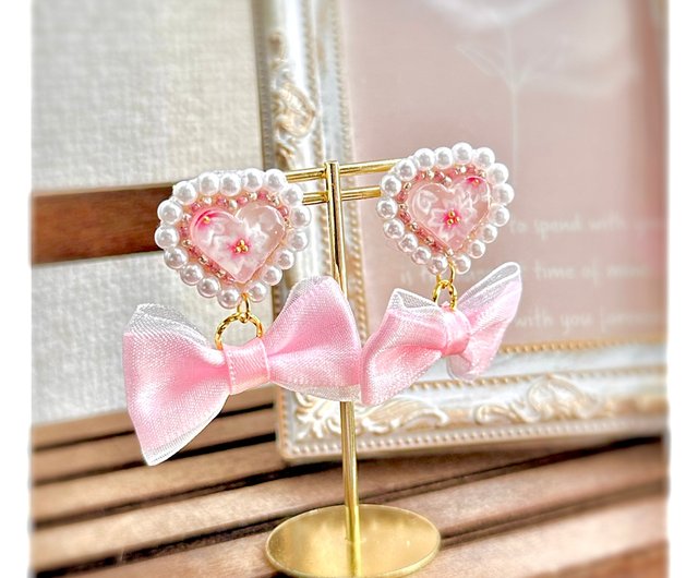 ピアス プリンセス さくら ハート - ショップ kawaii shop pomul
