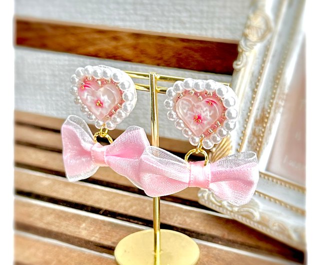 ピアス プリンセス さくら ハート - ショップ kawaii shop pomul
