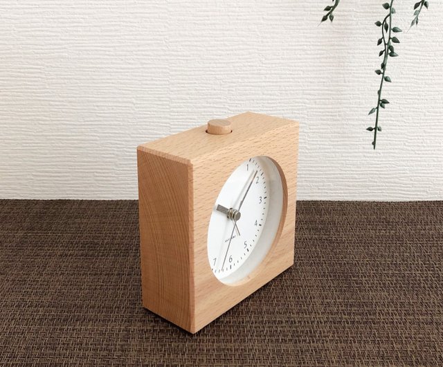 KATOMOKU alarm clock 5 ナチュラル km-78N 連続秒針 目覚まし時計