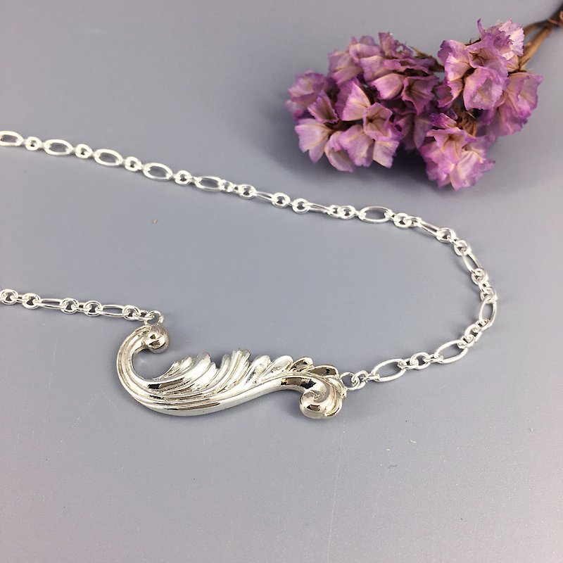 s925 Sterling Silver Necklace-Rebirth (Horizontal) Rebirth - Necklaces - Sterling Silver Silver