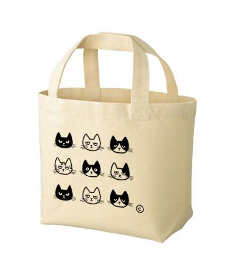 EVERYONE IS DIFFERENT AND THAT'S OK ~ cat series ~ tote bag S size [order product] - Handbags & Totes - Other Materials Khaki