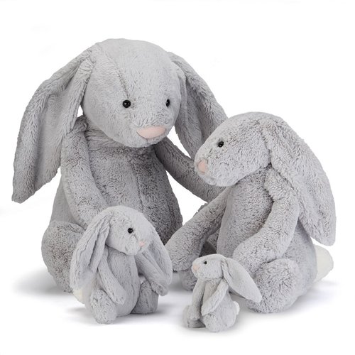 Jellycat Bashful Silver Bunny Really Big 67cm - Shop