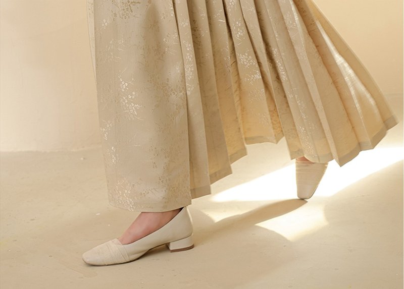 New Chinese style high waist slim Hanfu improved horse face skirt - Skirts - Other Materials Khaki