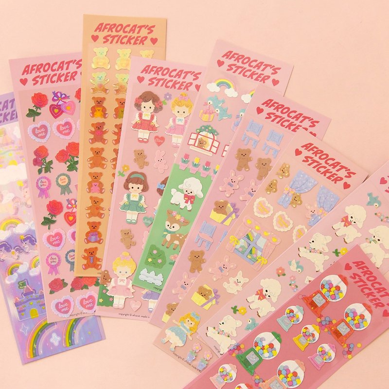 afrocat pearly sticker - Stickers - Other Materials 