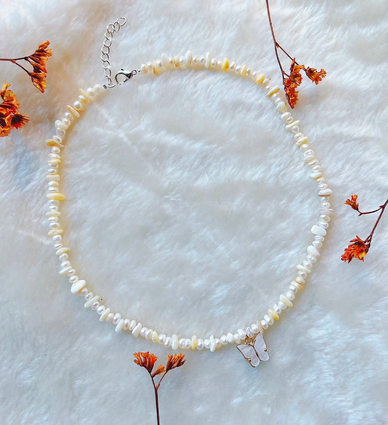 Natural Pearl Necklace - Necklaces - Pearl White