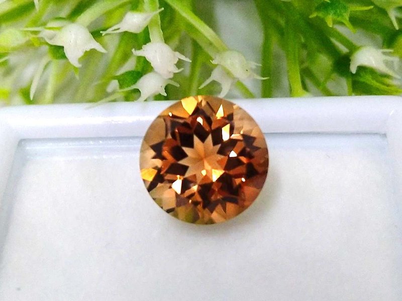 10 mm ฺ Natural topaz imperial unheated - 其他 - 寶石 金色