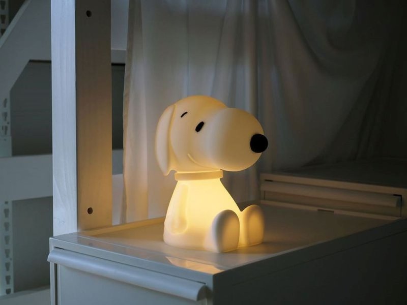 【Christmas Gift】Snoopy First Light Snoopy shaped night light - Lighting - Silicone White