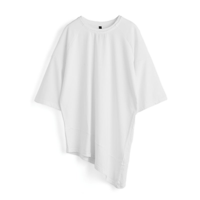 Aurorae Solarium Tee - 男 T 恤 - 棉．麻 白色
