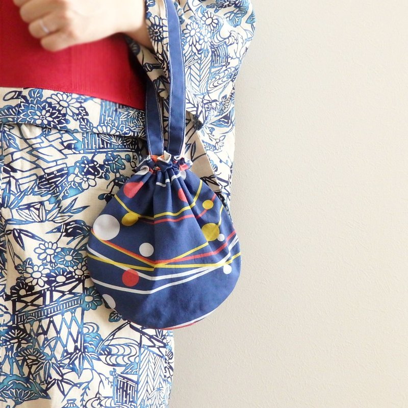 Water balloon tote bag - Toiletry Bags & Pouches - Cotton & Hemp Blue