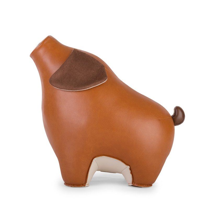 Zuny - Pig Diya - Doorstop - Items for Display - Faux Leather Multicolor