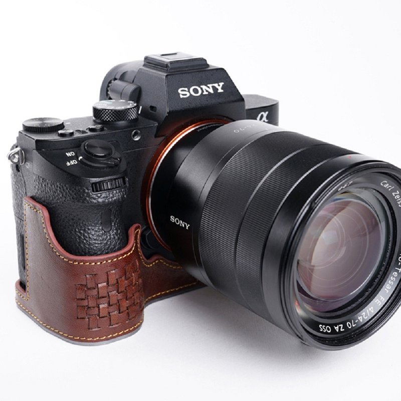 適用機型SONY A7II / A7RII 義大利皮革編織相機底座 - 相機包/相機袋 - 真皮 多色
