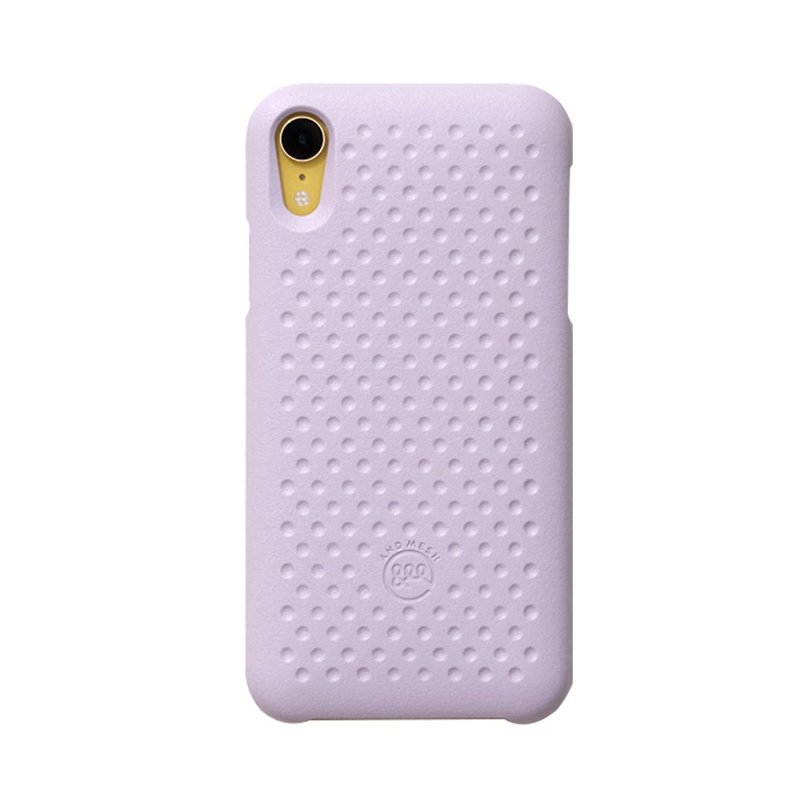 Japan AndMesh QQ Biscuit Anti-collision Protective Case-iPhone XR Lavender (4571384959544) - เคส/ซองมือถือ - วัสดุอื่นๆ สีม่วง
