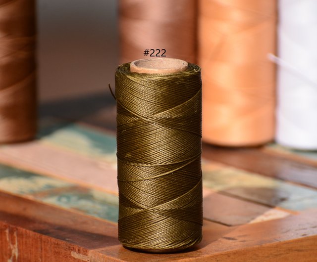 Linhasita Jewelry String PINE GREEN 386 Waxed Polyester Cord