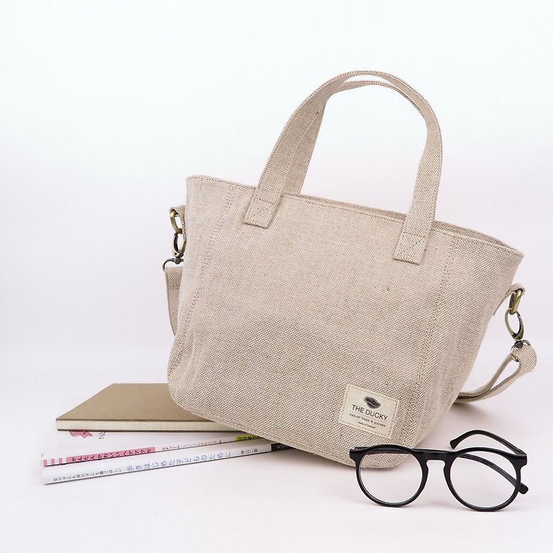 Basket bag - Natural - 側背包/斜孭袋 - 其他材質 白色