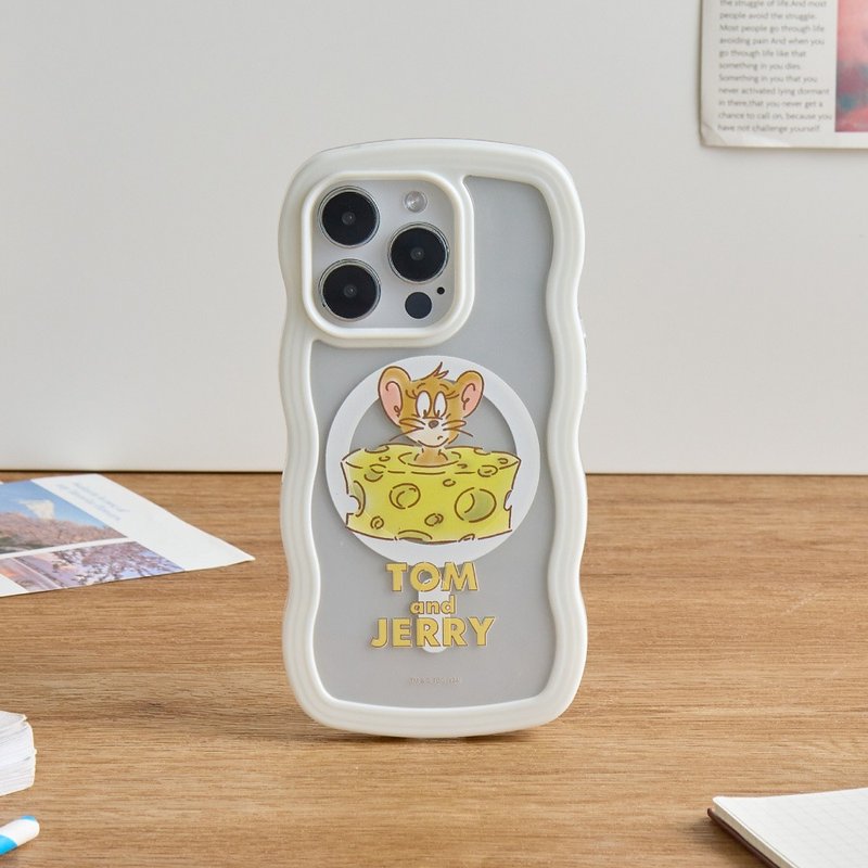 湯姆貓與傑利鼠藏匿起司MagSafe iPhone波浪手機殼 - 手機殼/手機套 - 矽膠 多色