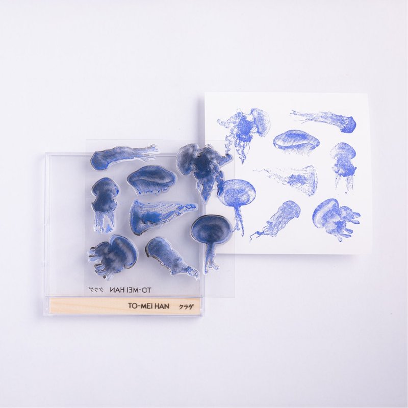 TO-MEI HAN Jellyfish -Super Reproduction Clear Stamp - Stamps & Stamp Pads - Resin Transparent