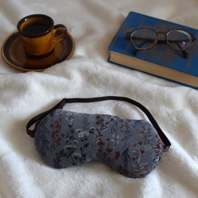 Wild Flower | Eye Mask | Storage Pouch Included | Free Gift Wrapping | Christmas Gift - Eye Masks - Cotton & Hemp Gray