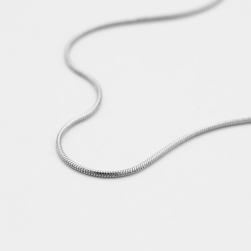 Everyday Smooth ネックレス (1mm) - ネックレス - ステンレススチール 