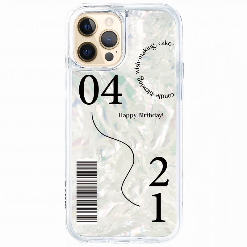 เปลือกหอย เคส/ซองมือถือ สีใส - Dreaming in Wonderland – Fairy Birthday iPhone 14 13 pro max textured anti-fall phone case