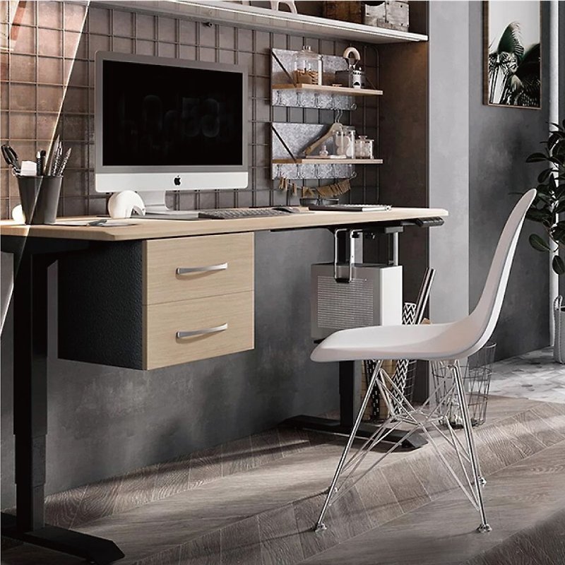 FUNTE電動升降桌 二節式桌腳180x80cm - 餐桌/書桌 - 其他材質 黑色
