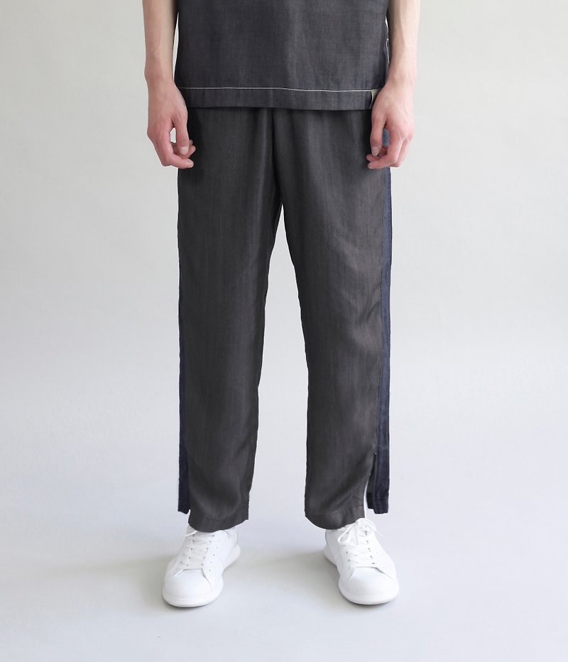 Tencel Denim Slacks - กางเกงขายาว - วัสดุอีโค สีดำ