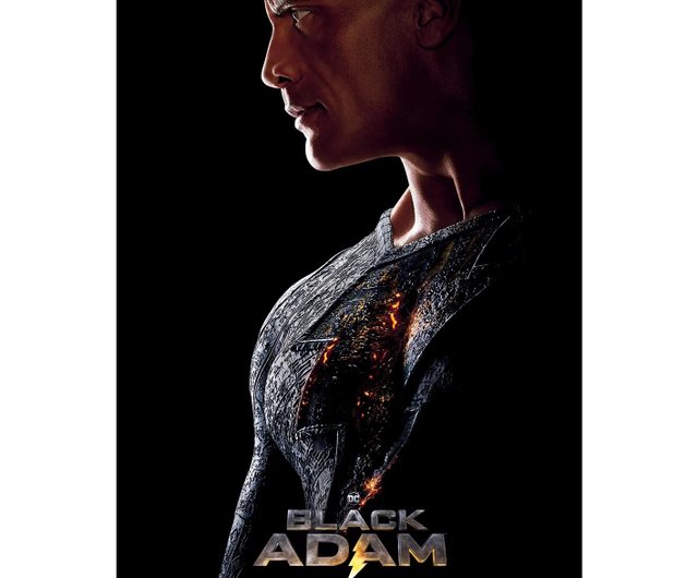 DC】ブラックアダム(横向き)輸入ポスター/ドウェイン・ジョンソン