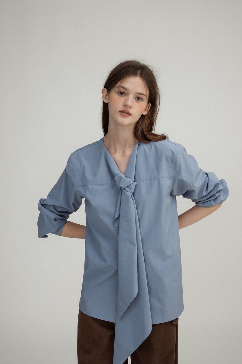 Norwegian Stroll Loose Shirt - Women's Shirts - Other Materials Blue