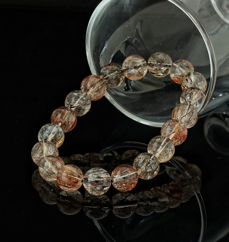 Multi 10mm Rutilated Quartz Bracelet - Bracelets - Crystal 