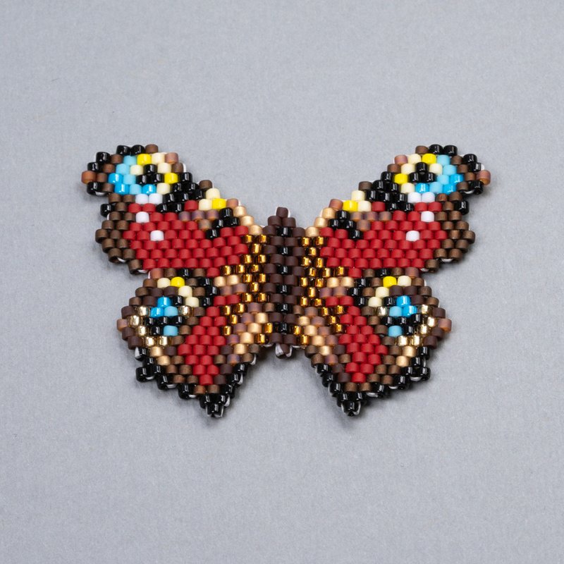 Beaded Butterfly brick stitch PDF pattern for miyuki delica 11/0 seed beads #38 - 手工藝教學/工具書 - 其他材質 