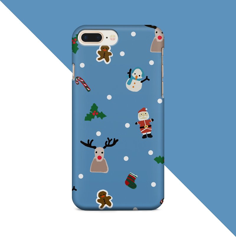 Oh deer! Christmas iPhone case / Samsung case - Phone Cases - Plastic Blue