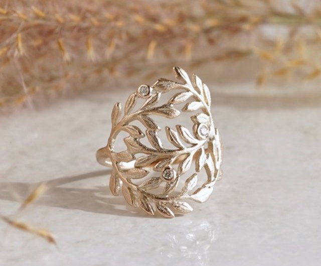 Foliage circle ring [R101K10] - Shop ateliersimo General Rings