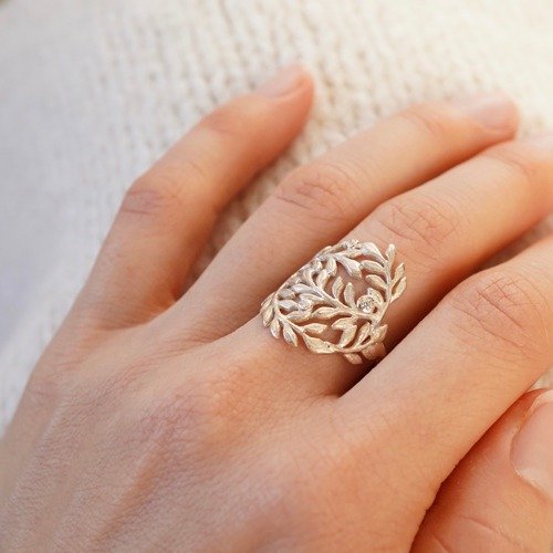 Foliage circle ring [R101K10] - Shop ateliersimo General Rings