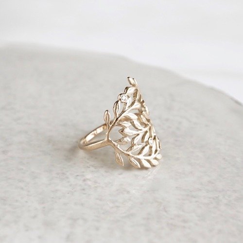 Foliage circle ring [R101K10]