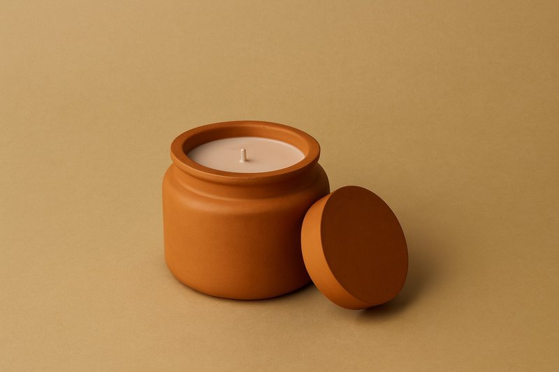 Castiella - Equinox Aurea - 香氛蠟燭/燭台 - 陶 咖啡色