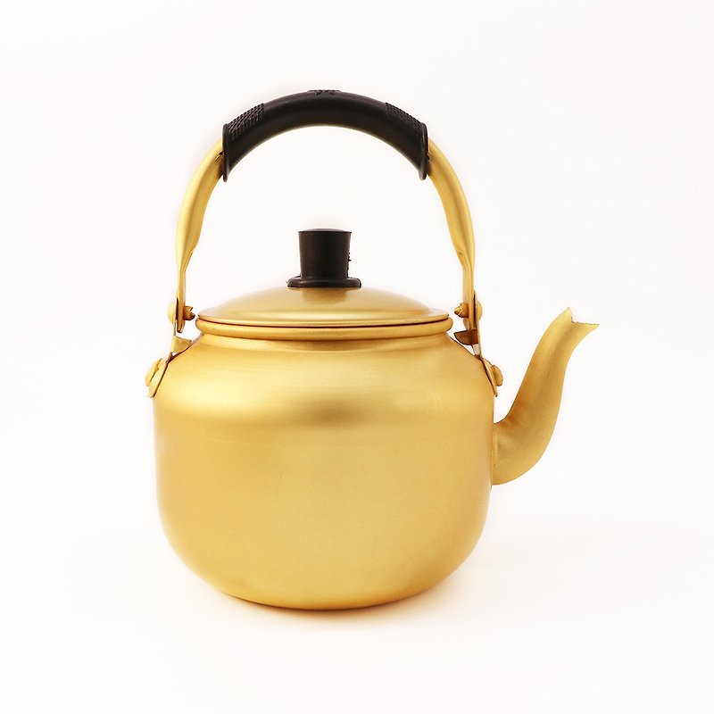Glittering golden light to enjoy the joy/ small golden pot of good fortune - Teapots & Teacups - Other Metals Gold