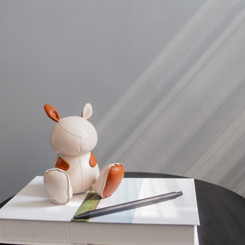 【紙鎮】兔子 Rabbit 皮革動物擺飾  | 跳躍奔高 畢業禮物 - 擺飾/家飾品 - 人造皮革 多色