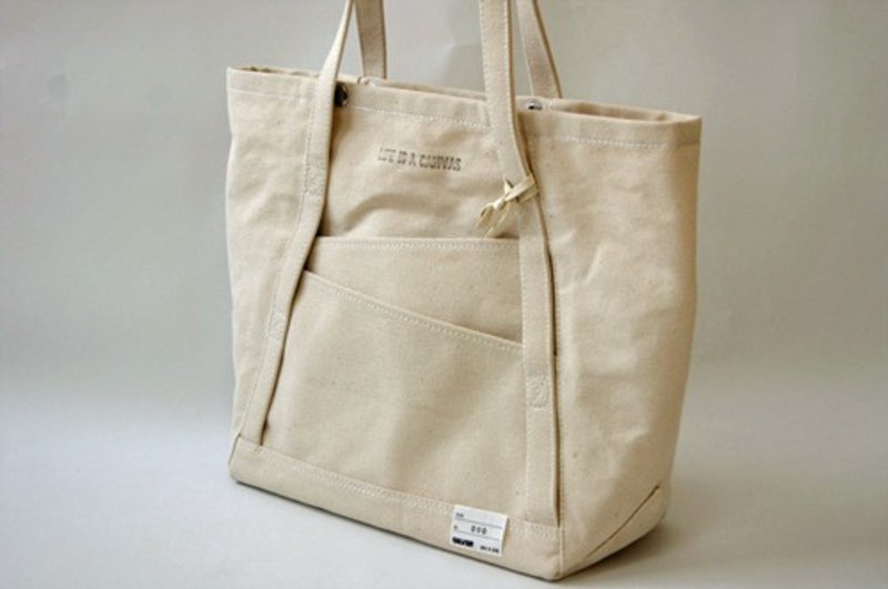 トートバッグ　SLOPE TOTE S SHOULDER - 手提包/手提袋 - 棉．麻 白色
