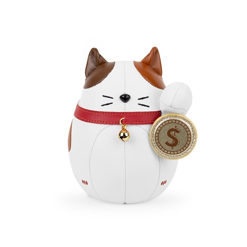 【紙鎮】招財貓 Lucky Cat Fu (富貓) 皮革擺飾 | 生肖 開運 - 擺飾/家飾品 - 人造皮革 多色