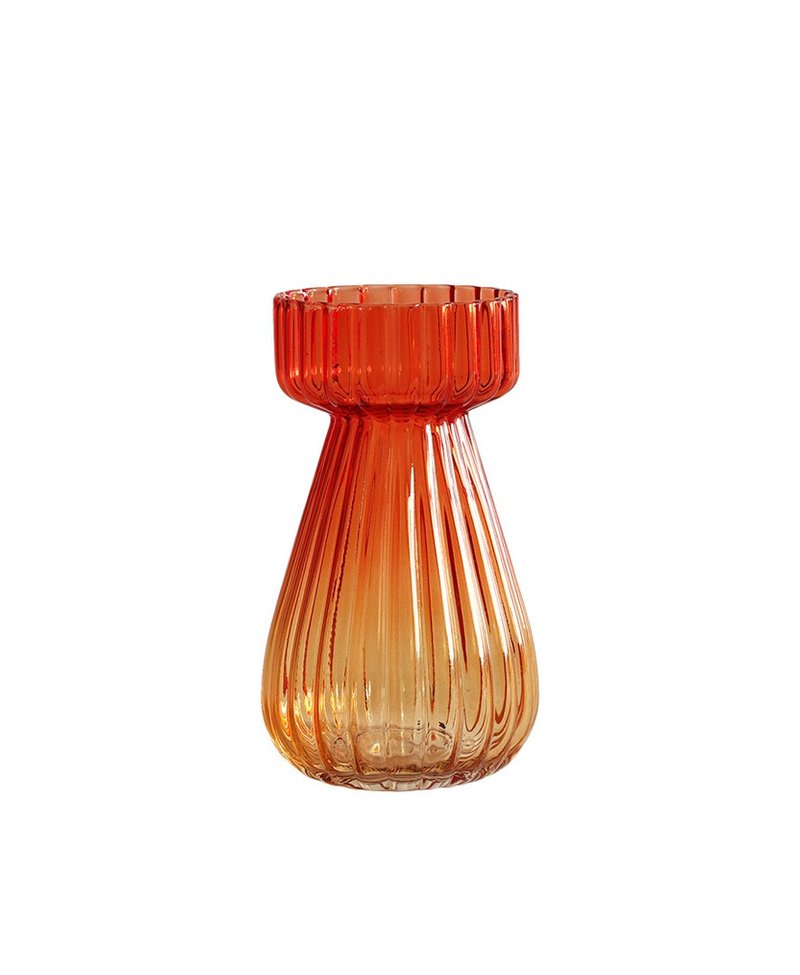 Japanese Magnets Fantasy Light and Shadow Series Glass Gradient Design Vase (Marigold Marigold) - เซรามิก - แก้ว สีส้ม