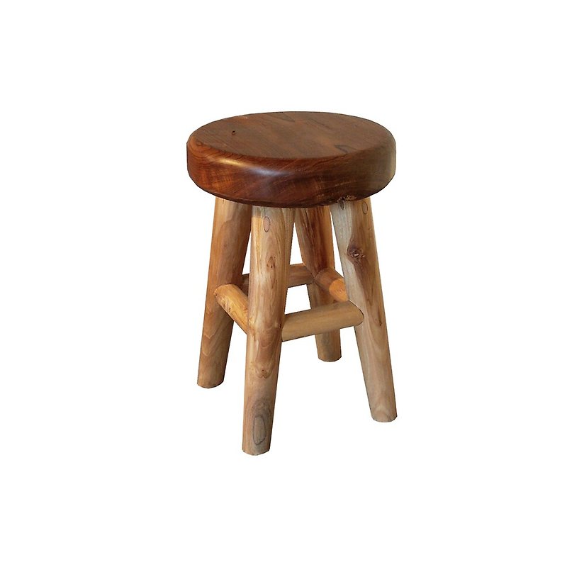【吉迪市100%全柚木家具】EFACH029 柚木圆椅 板凳 椅凳 餐椅 - 椅子/沙發 - 木頭 