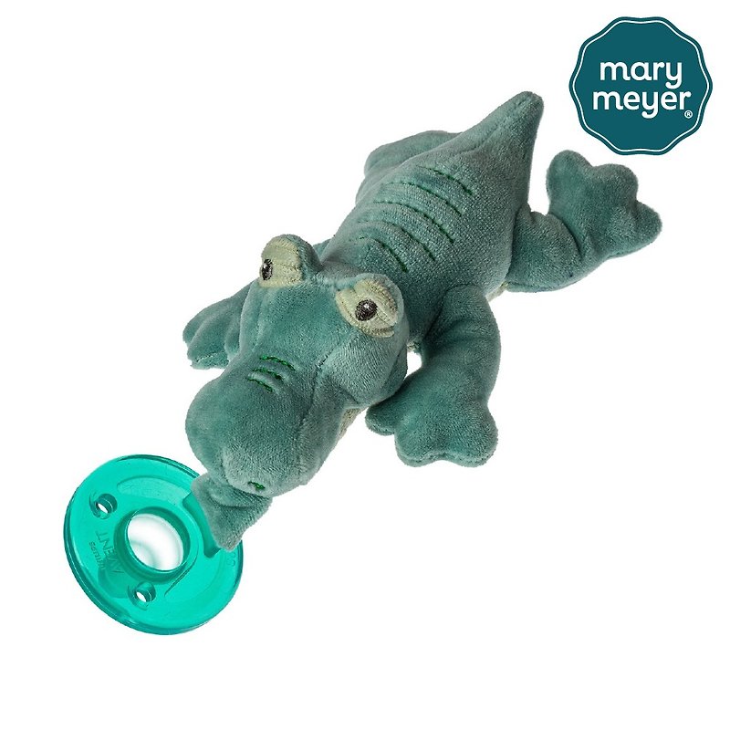 快速出貨【MaryMeyer】玩偶安撫奶嘴-鱷魚非非(圓桶新包裝) - 嬰幼兒玩具/毛公仔 - 棉．麻 綠色
