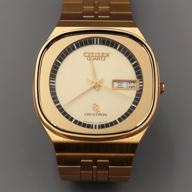 CITIZEN 高級CRYSTRON系列石英古董錶 - 女錶 - 其他金屬 