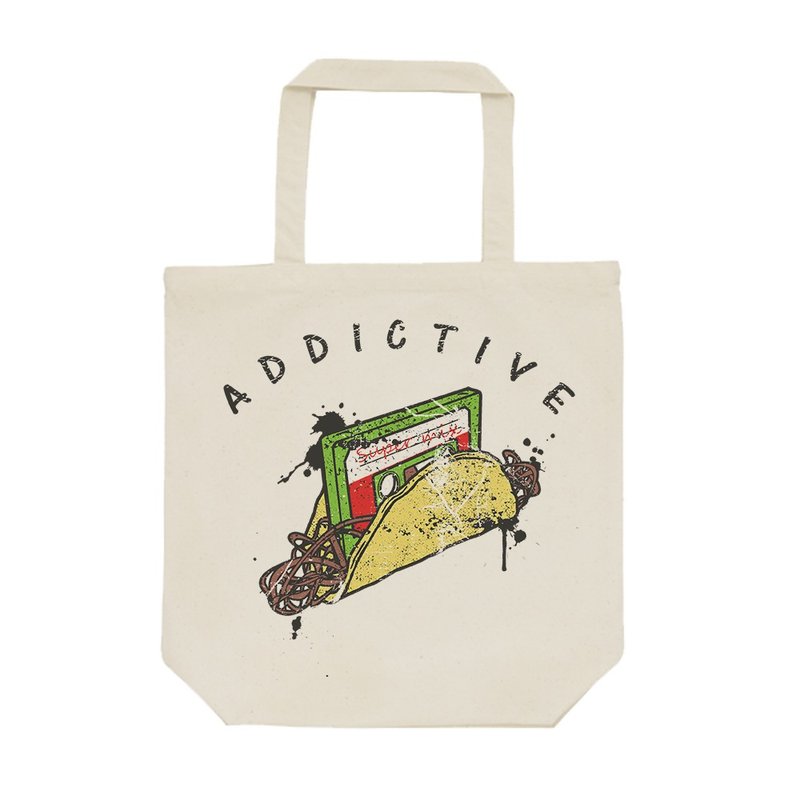 tote bag / WALKMAN 2 - 手提包/手提袋 - 棉．麻 卡其色