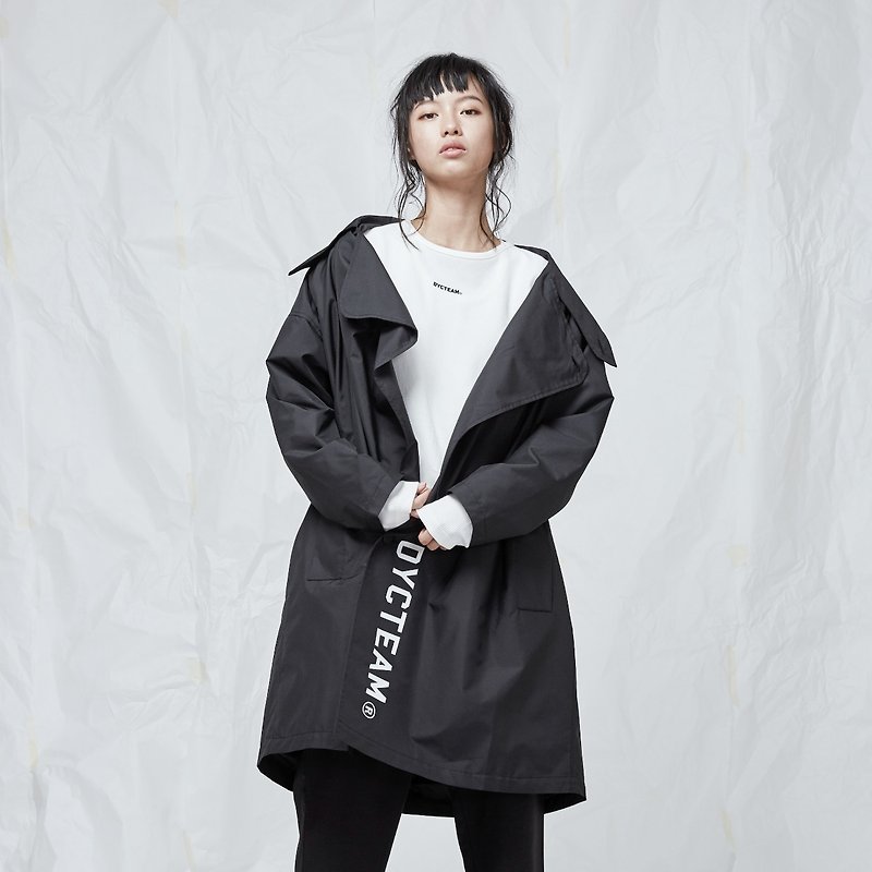 DYCTEAM - 3M Waterproof Trench Coat - Women's Casual & Functional Jackets - Waterproof Material Black