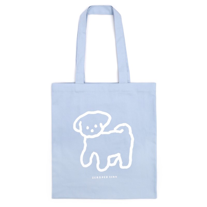 Canvas Bag Puppy/Powder Blue - Messenger Bags & Sling Bags - Cotton & Hemp 