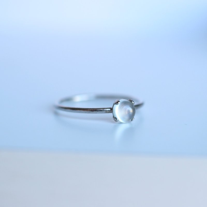ムーンストーンの指輪　SV925 - 戒指 - 石頭 透明