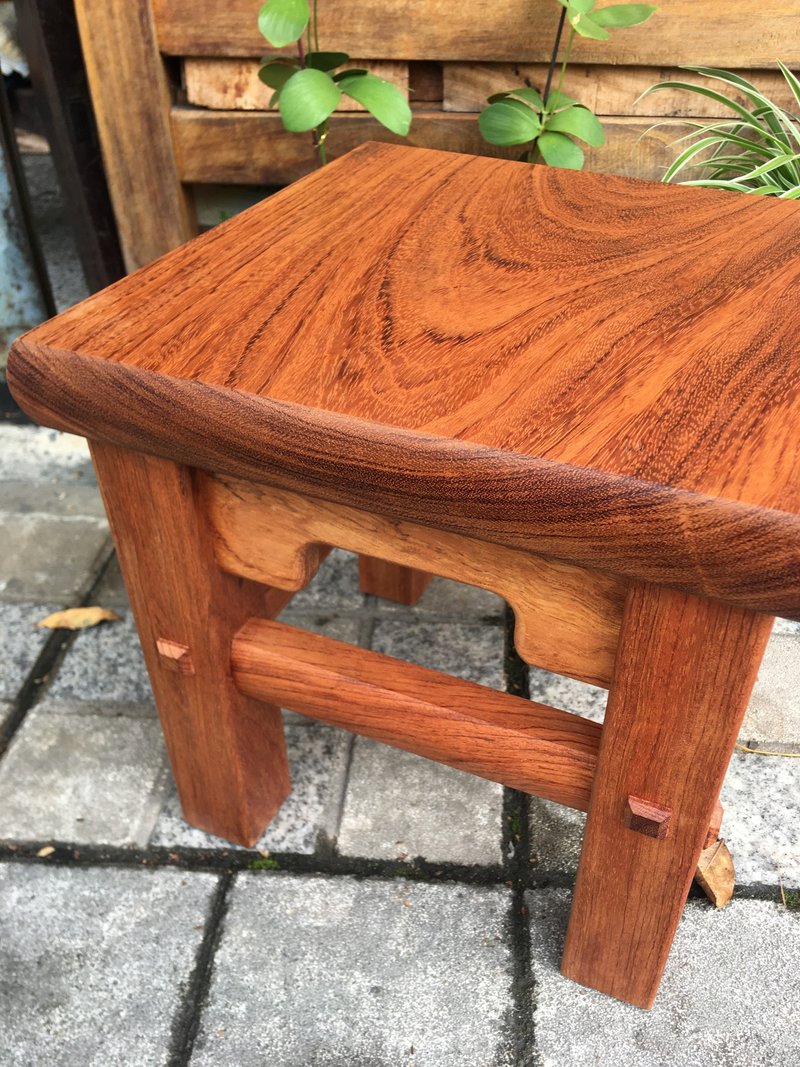 Redwood small square stool - เก้าอี้โซฟา - ไม้ 