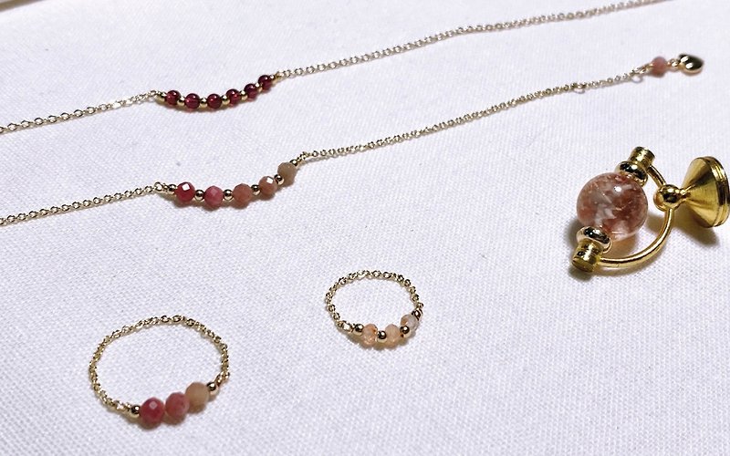 Natural Stone-Delicate and Elegant Bracelet - Bracelets - Other Metals Gold